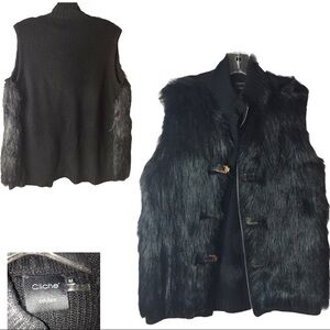 CLICHÉ FUR PUFFY VEST